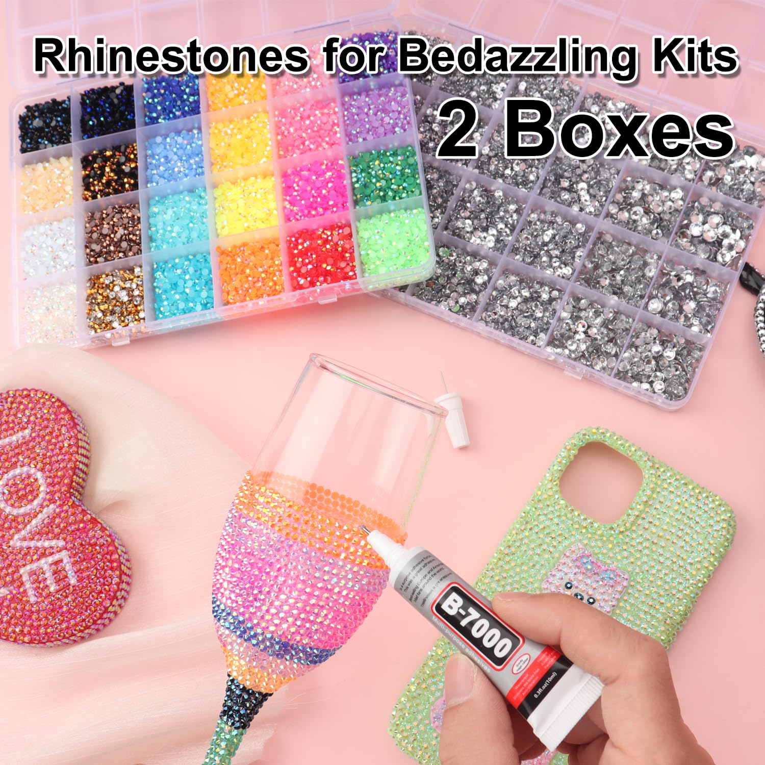 BAOYAALIN silver-clear rhinestones 2-6mm offer versatile shine for apparel and decor