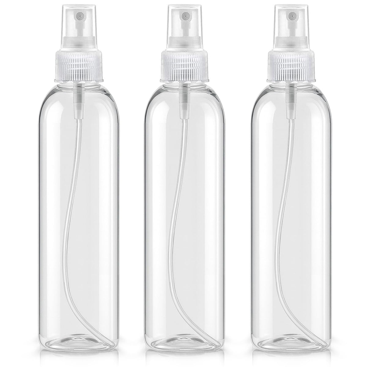 Bar5F clear bottle 8-5oz shows crystal clarity for precise styling and skincare