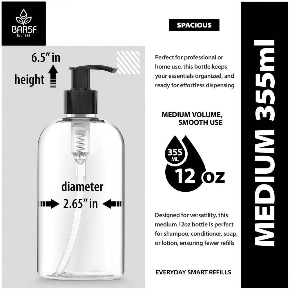 Bar5F empty pump bottle shampoo tidy shower storage for shampoo and conditioner.