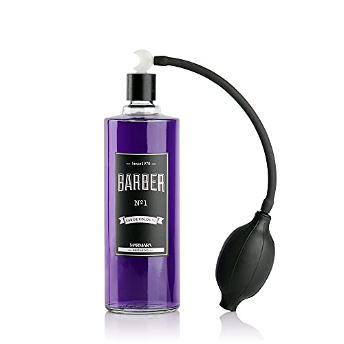 Marmara Barber Cologne label close-up emphasizes amber notes and mature scent