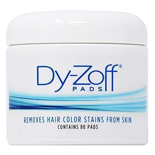 Barbicide DyZoff pads usage demonstrate stain-free color removal on skin during sessions.