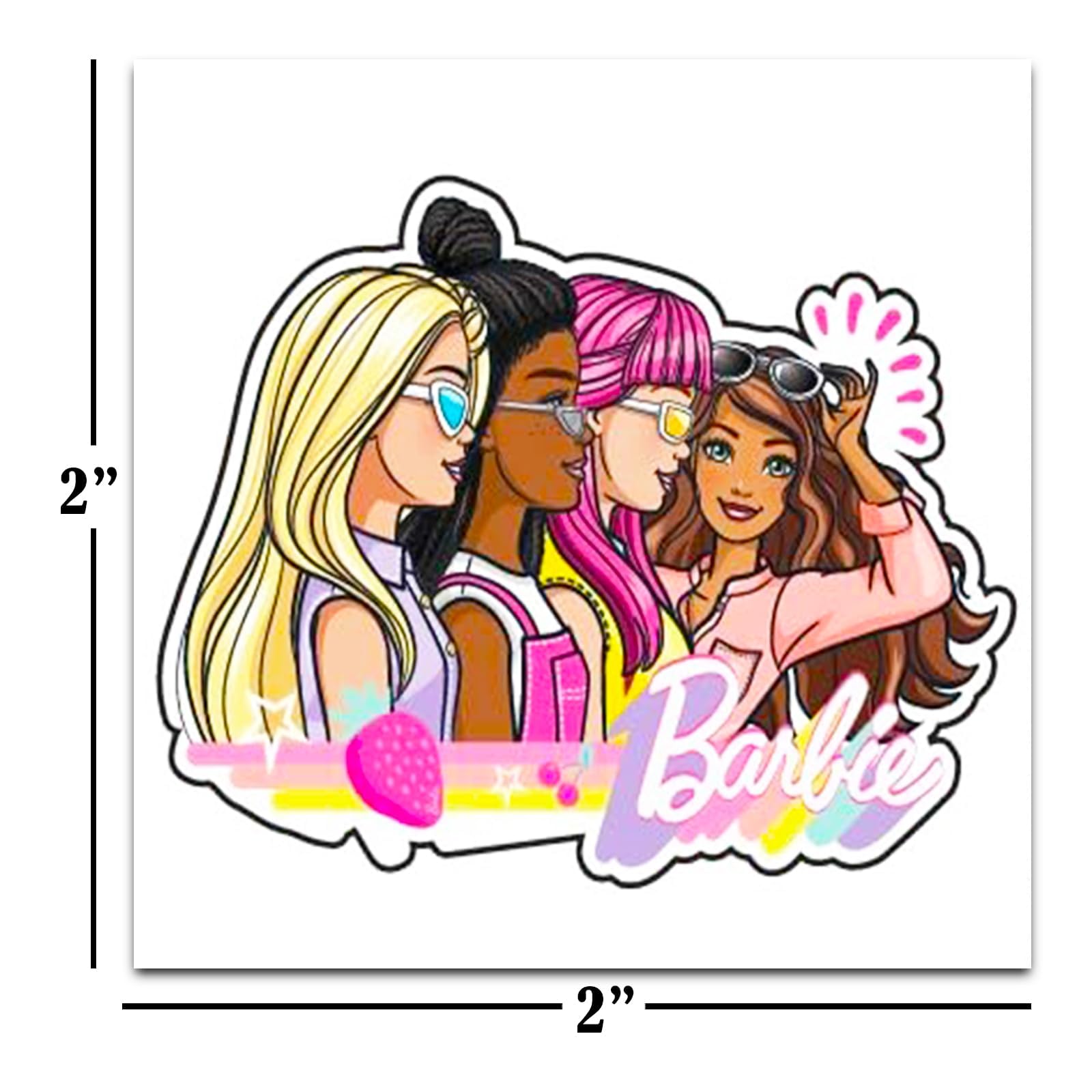Barbie temporary tattoos collection, vibrant designs for rewards, Easter baskets, and pretend play.