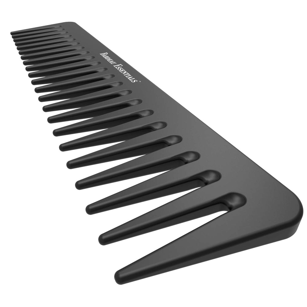 Bardeau Essentials all hair types comb in action illustrates versatile styling options.