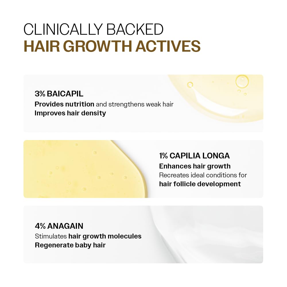 Bare Anatomy Advanced Hair Growth Serum lightweight texture feels non-greasy during use