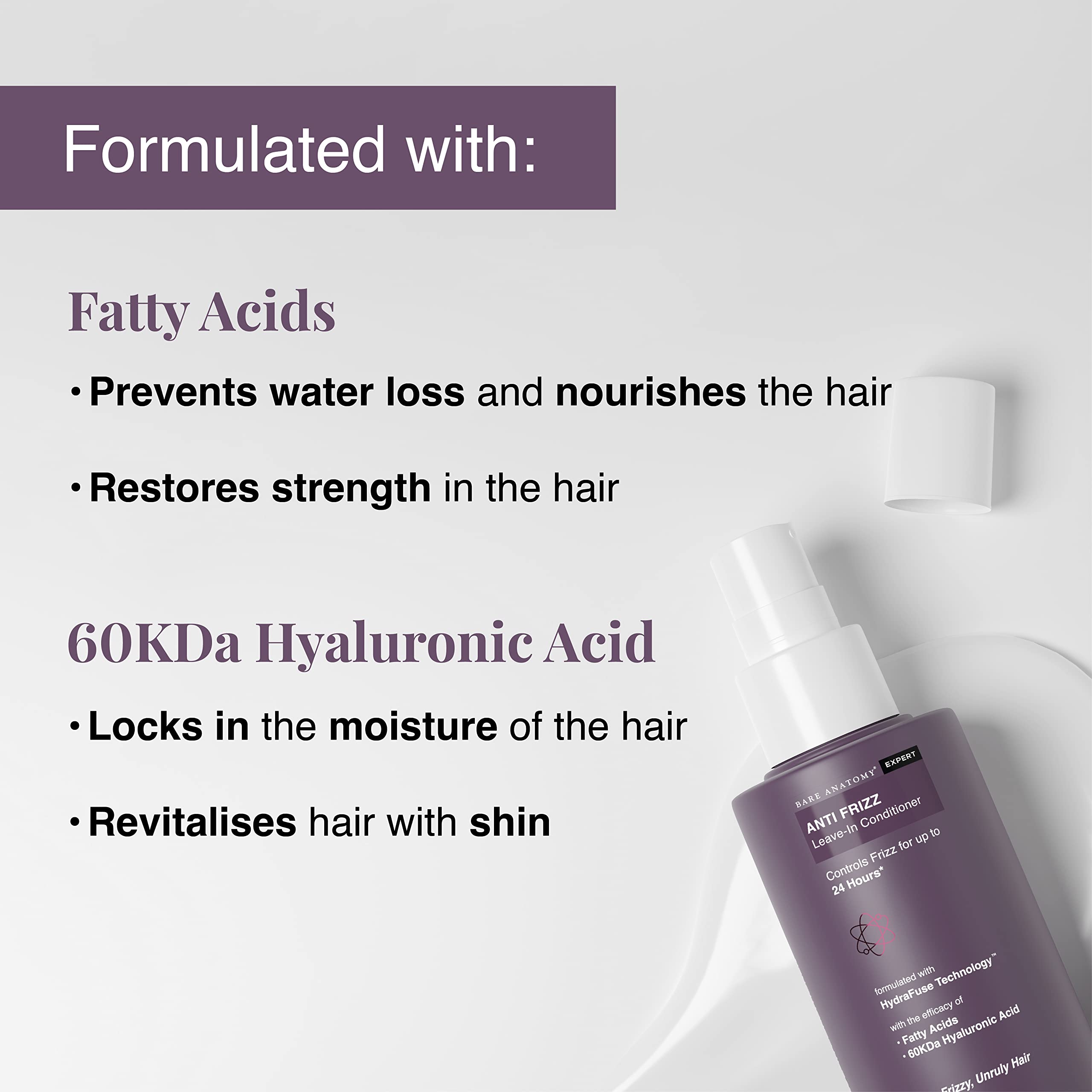 Applying Bare Anatomy leave-in conditioner for smoother, manageable hair
