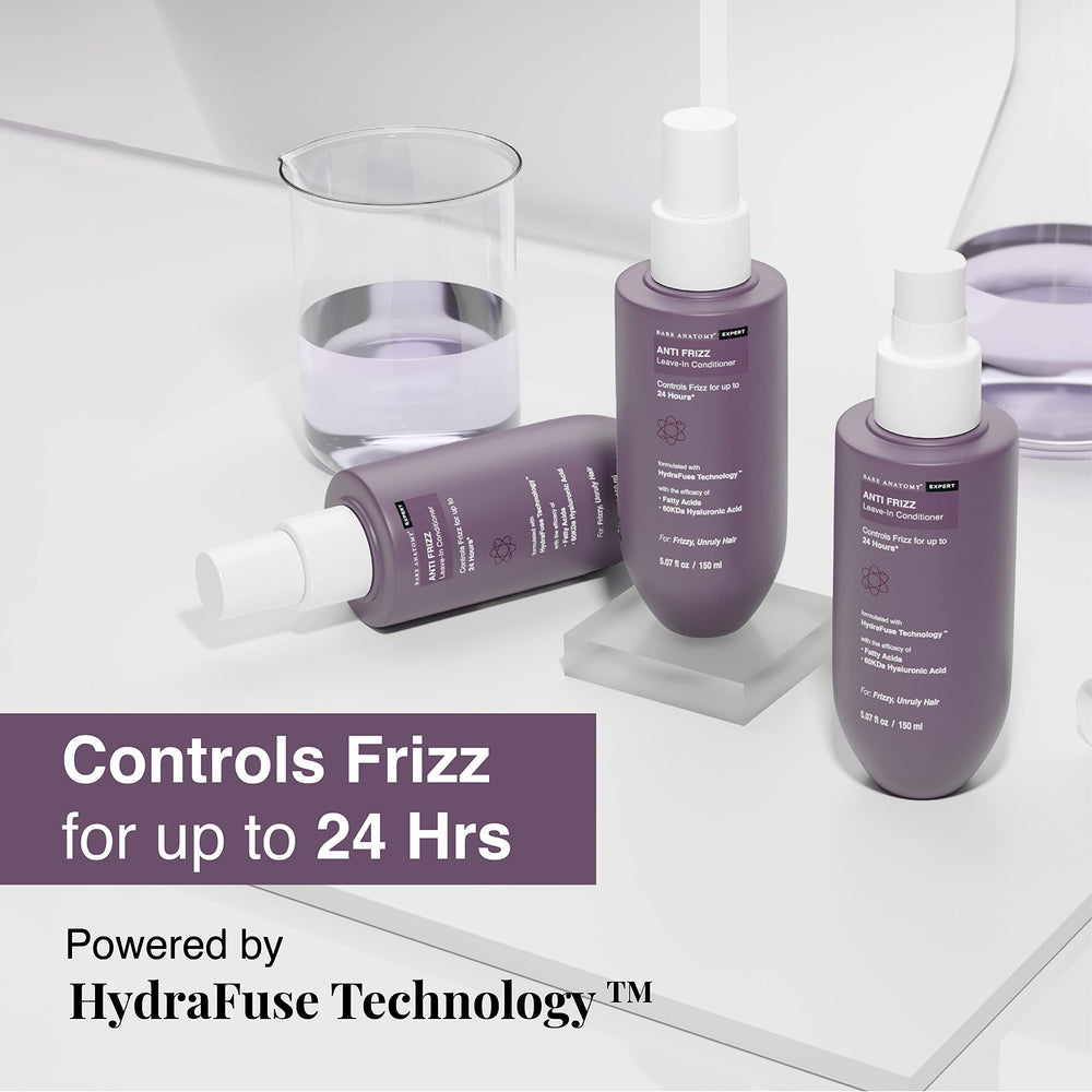 Close-up of textured hair with Bare Anatomy conditioner for hydration and shine potential