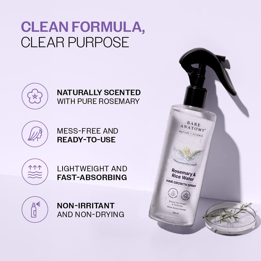Bare Anatomy bottle in hand showing 200ml size for travel and daily use