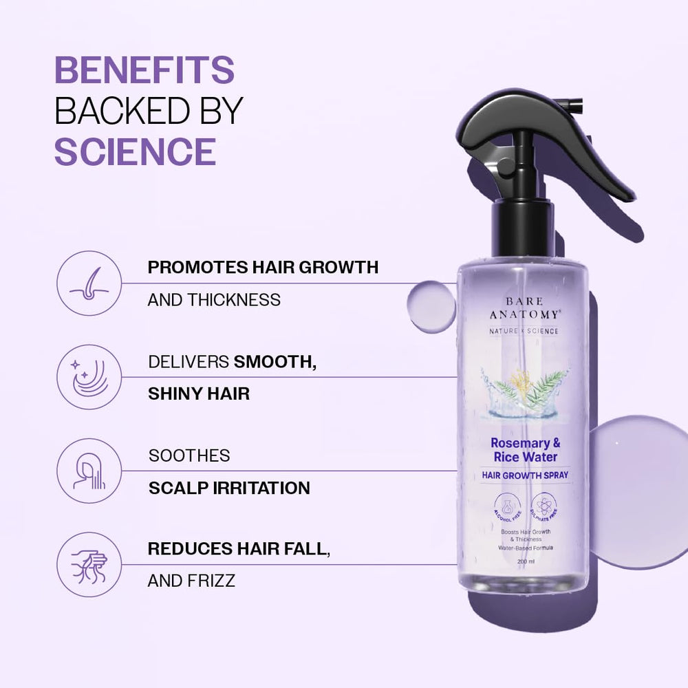 Bare Anatomy rice water texture droplets highlighting lightweight absorption