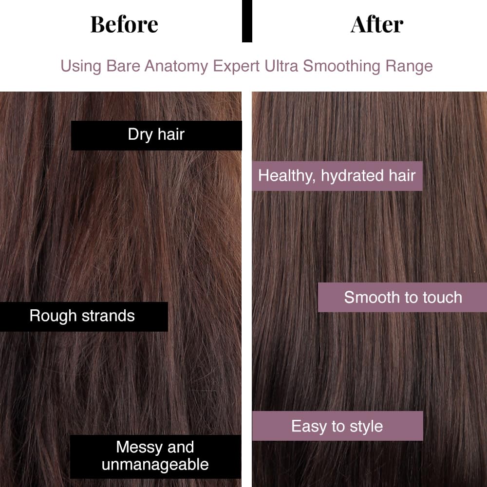 Bare Anatomy Ultra Smoothing Hair Mask ingredients featuring carbohydrate complex