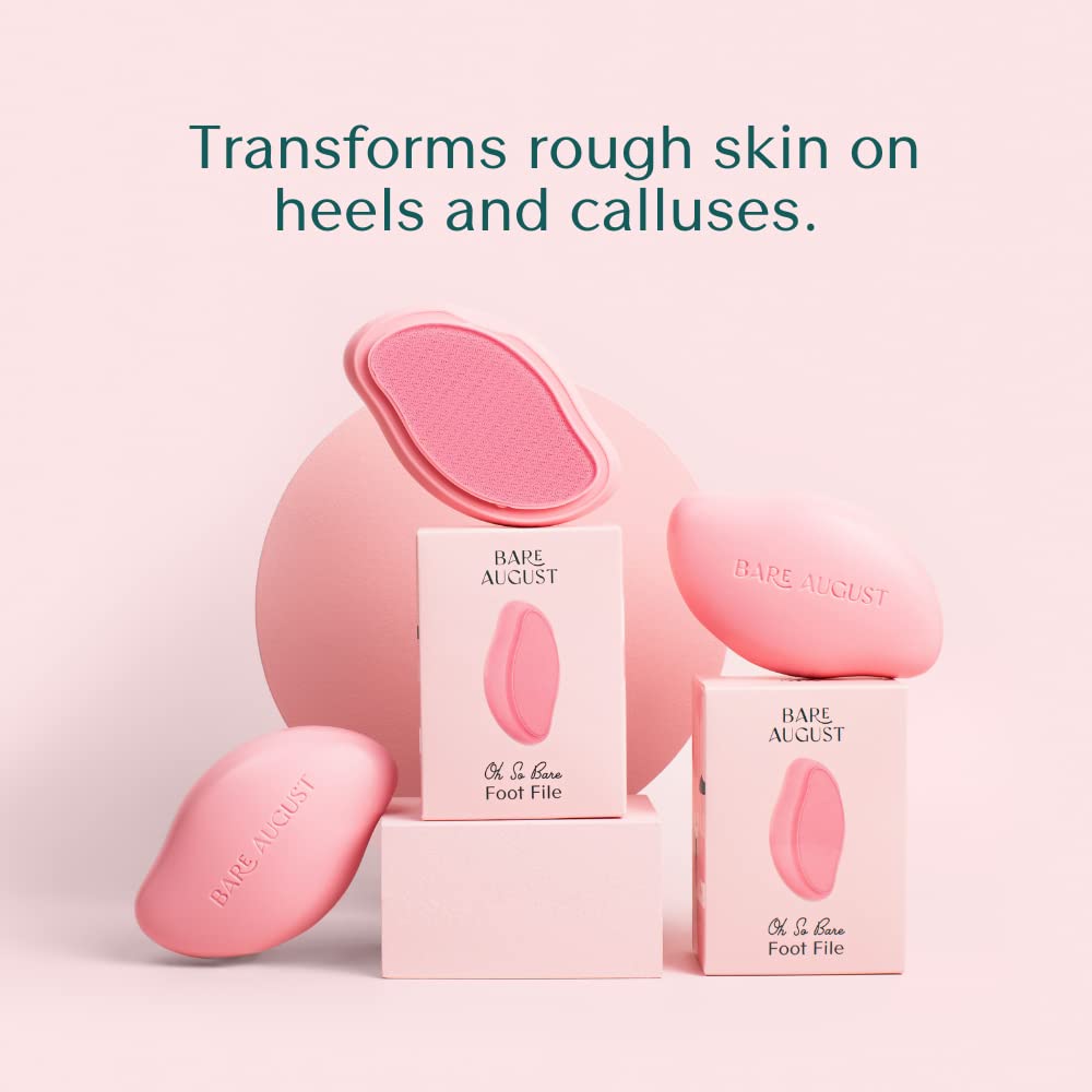 Bare August pedicure foot buffer delivering salon-like care at home.