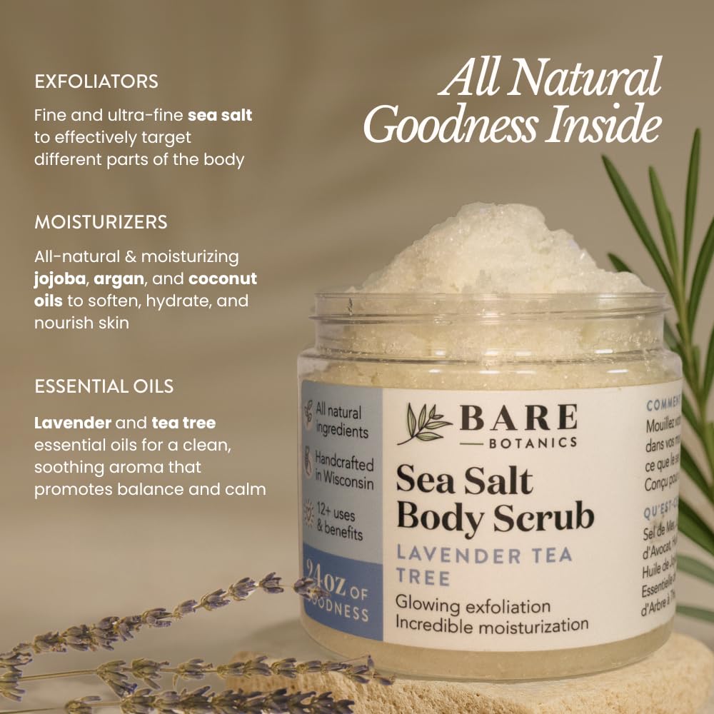 Bare Botanics wooden spoon included for easy scooping and gifting.