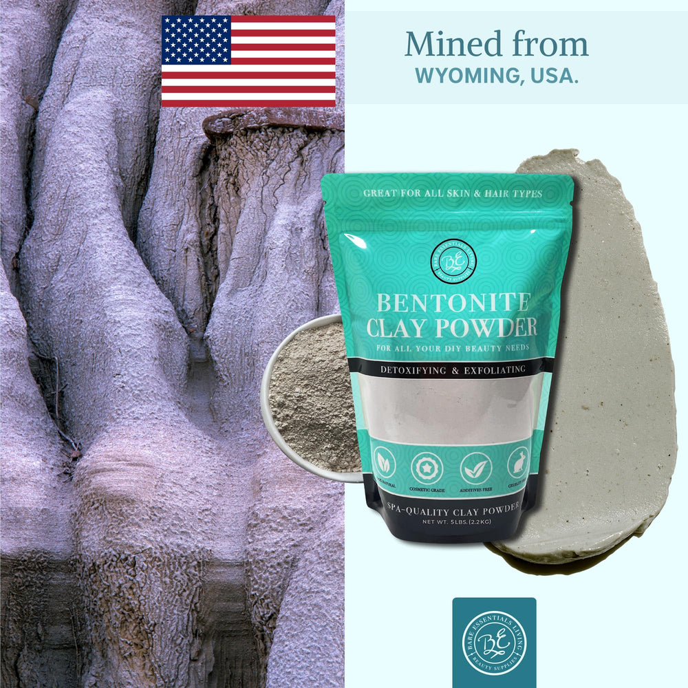 Ethical brand focus of Bare Essentials Living Bentonite clay powder