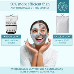 Bare Essentials Living white kaolin clay powder soap making ingredient for gentle bars.