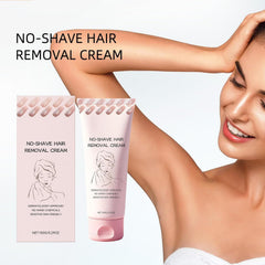 Front view of Bare Basics No Shave Cream packaging