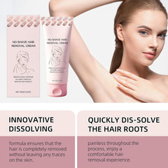 Swatch of Bare Basics No Shave Cream for even application on skin