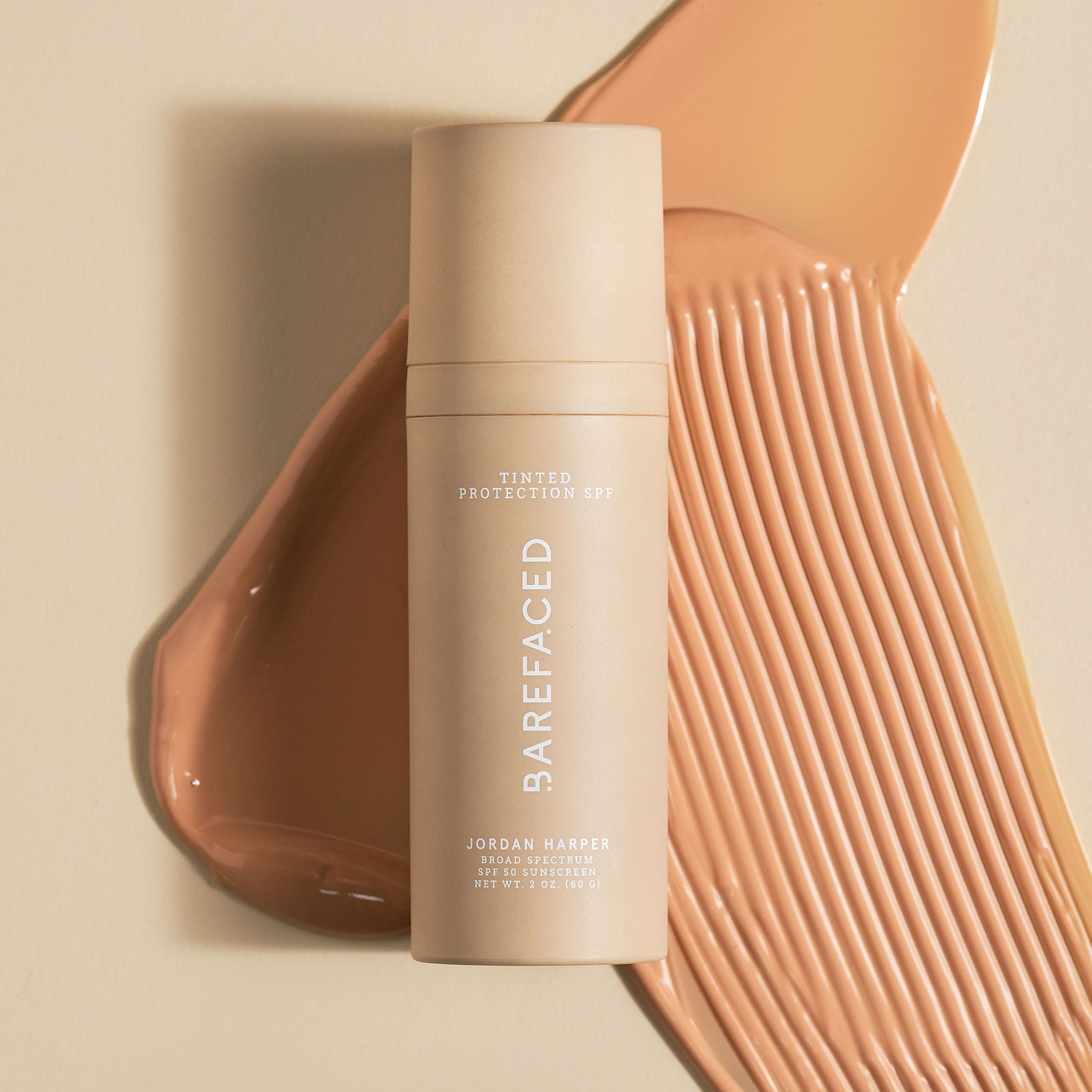 Barefaced 60ml travel packaging showcases compact, travel-friendly design.