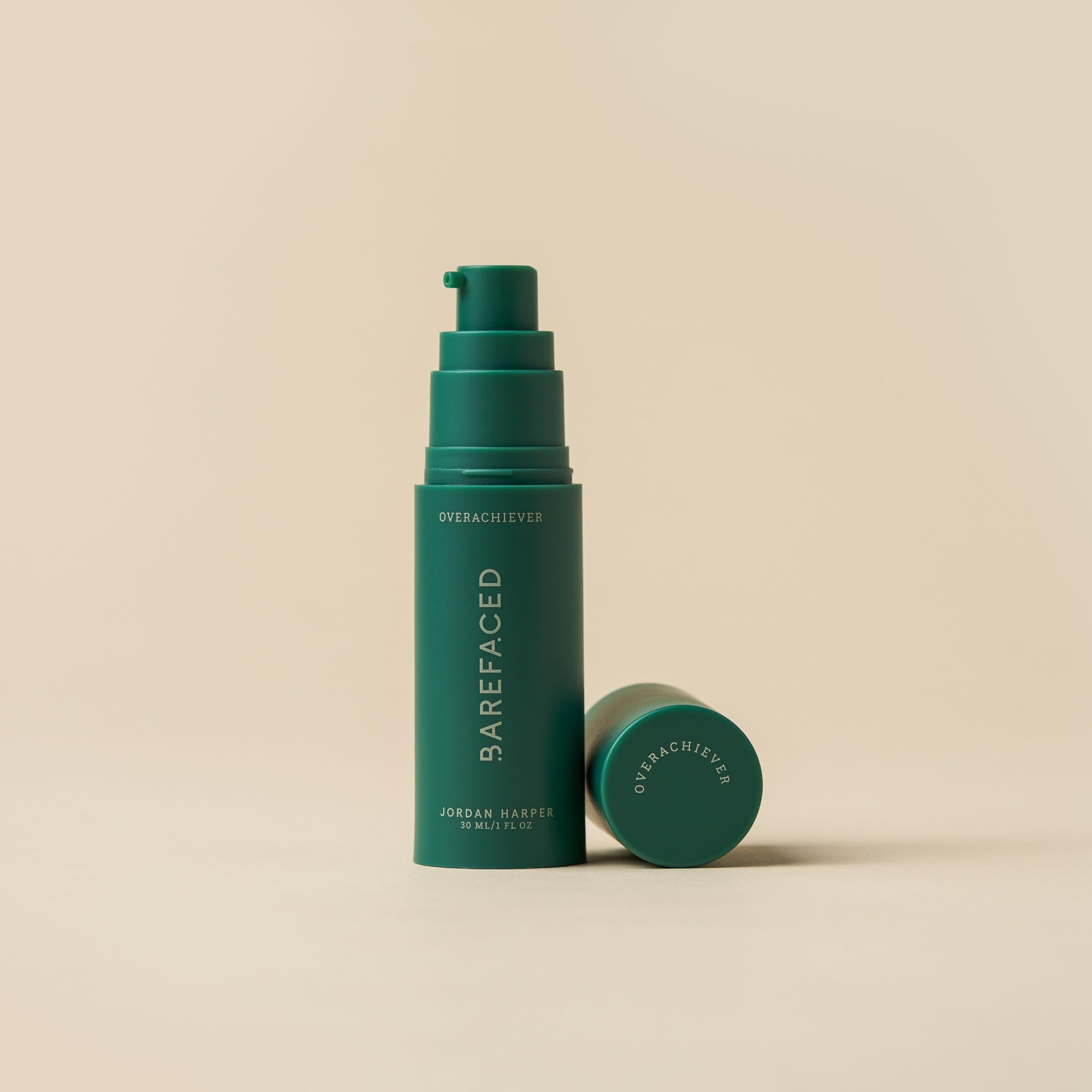 Barefaced Overachiever application-neck-face showing broad application to face, neck, and chest.