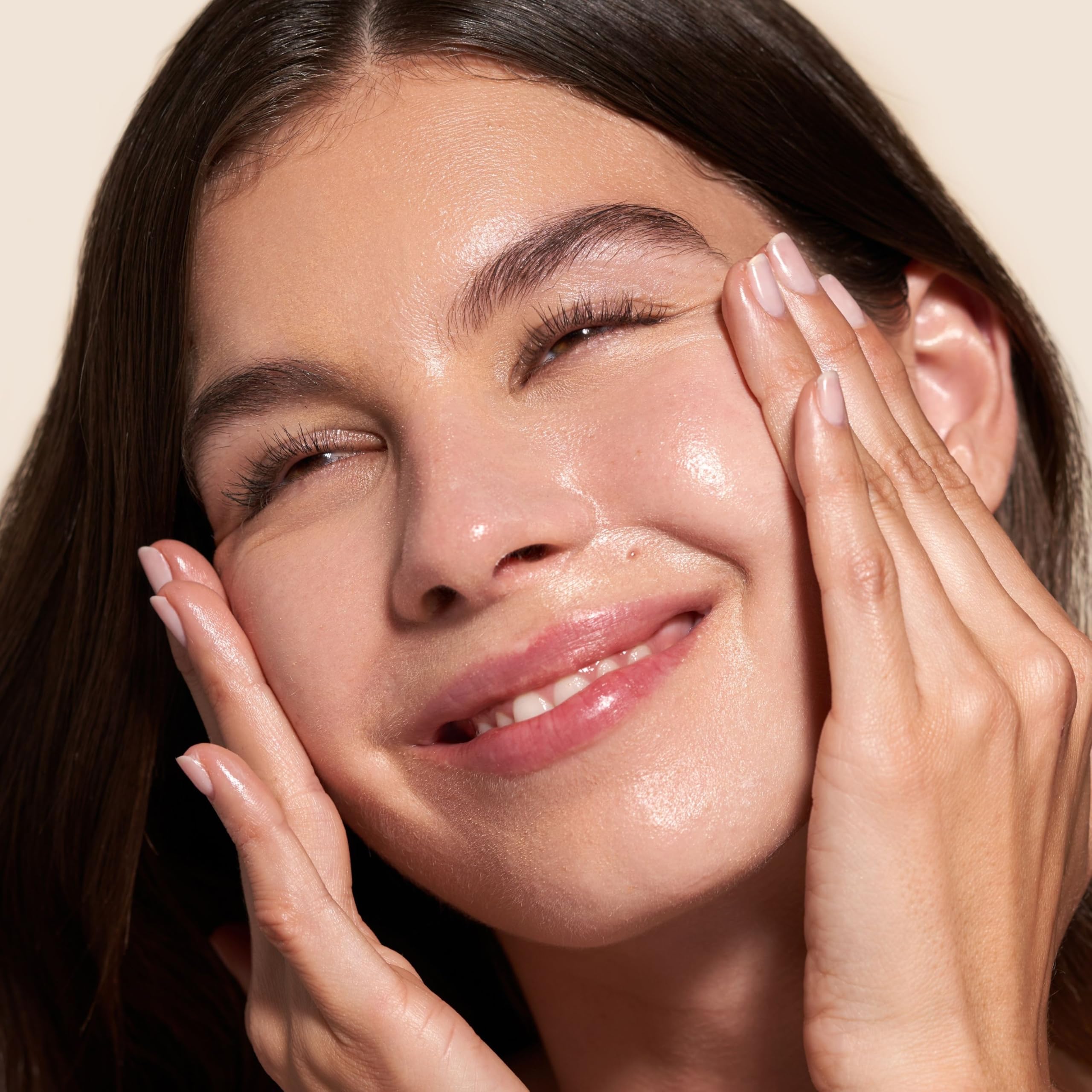 Barefaced Overachiever pores-minimize emphasis suggesting smoother, refined pores.