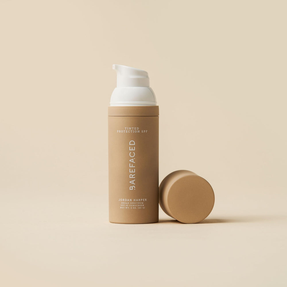 Barefaced universal tint swirl demonstrates skin-tone adaptable finish.
