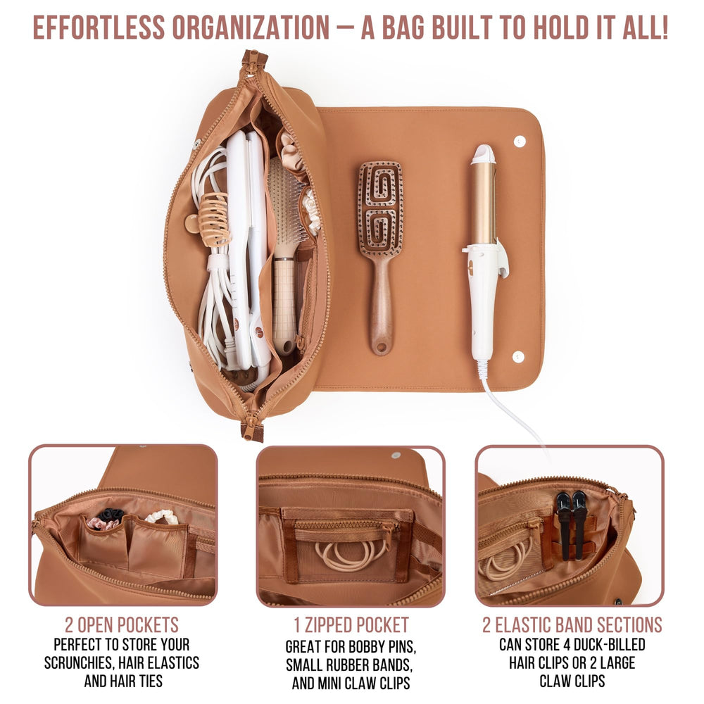 BAREFOOT CARIBOU 2in1 design brown bag supports tools and accessories.