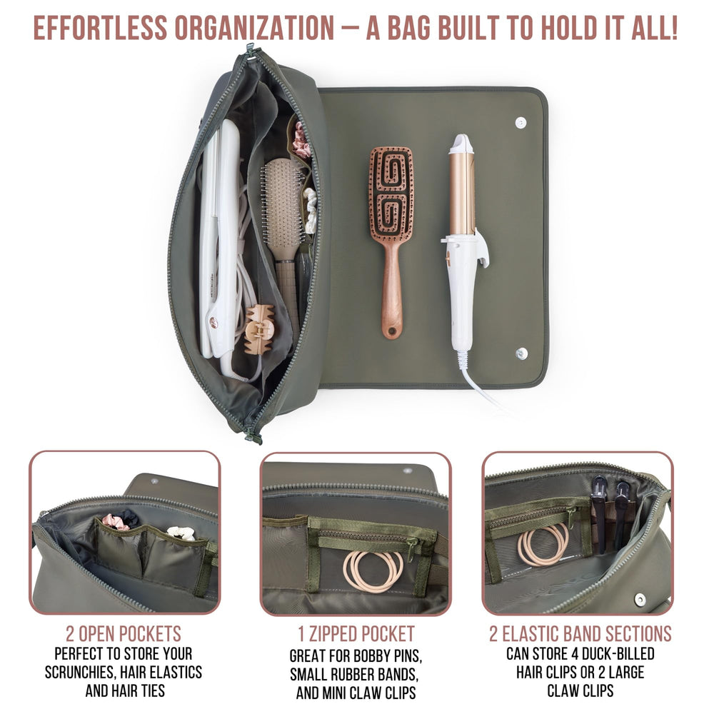 Barefoot Caribou Magnetic closure close-up ensures secure transport of hot tools