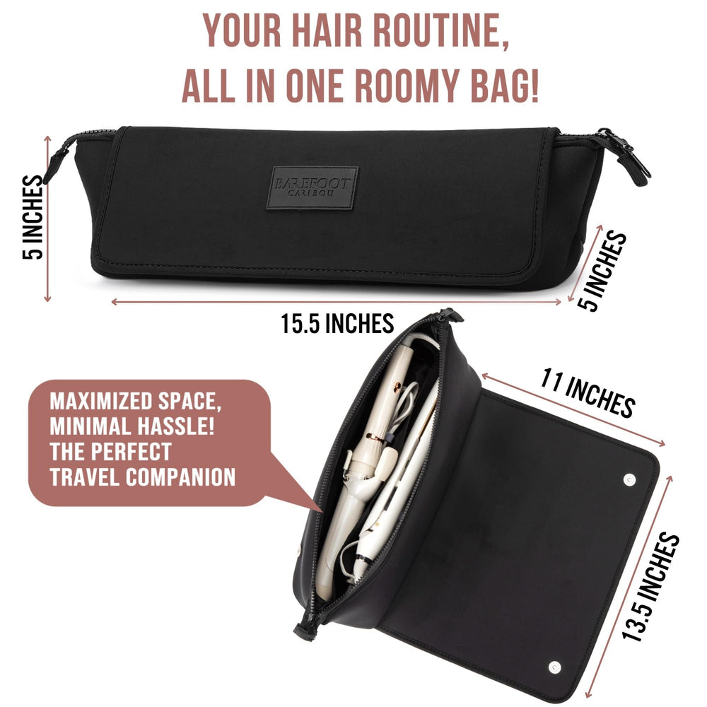 Barefoot Caribou travel bag interior pockets keep tools organized during travel.