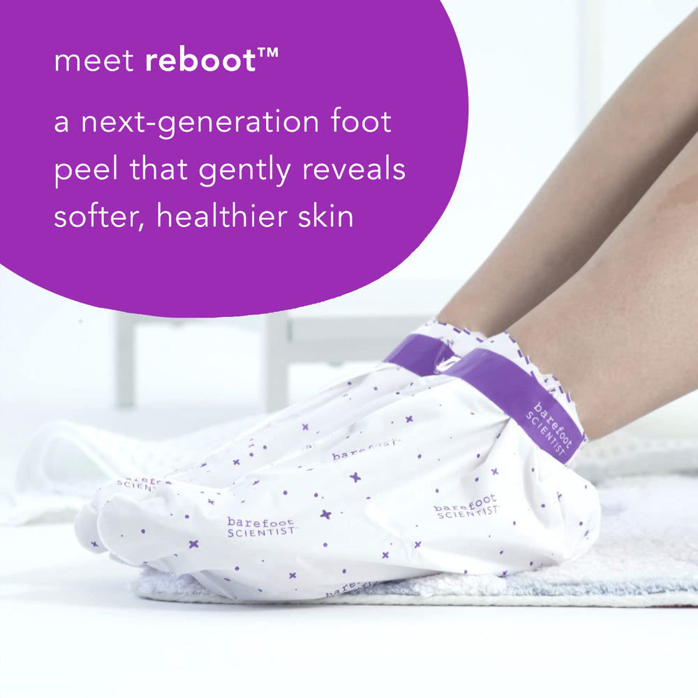 Barefoot Scientist Reboot preparation: clean feet soaking for gentle renewal.