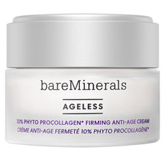 BareMinerals Ageless 10% Phyto ProCollagen cream jar for a daily firming ritual.