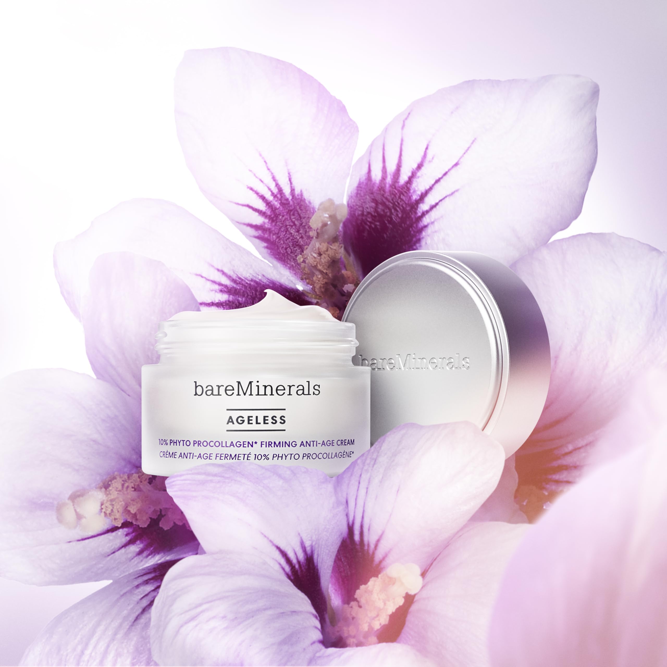 BareMinerals Ageless packaging highlights vegan and cruelty-free formula.