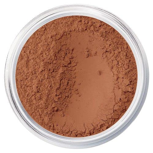 bareMinerals All-Over Face Color Bronzer Warmth dusting on cheek captures sun-kissed radiance