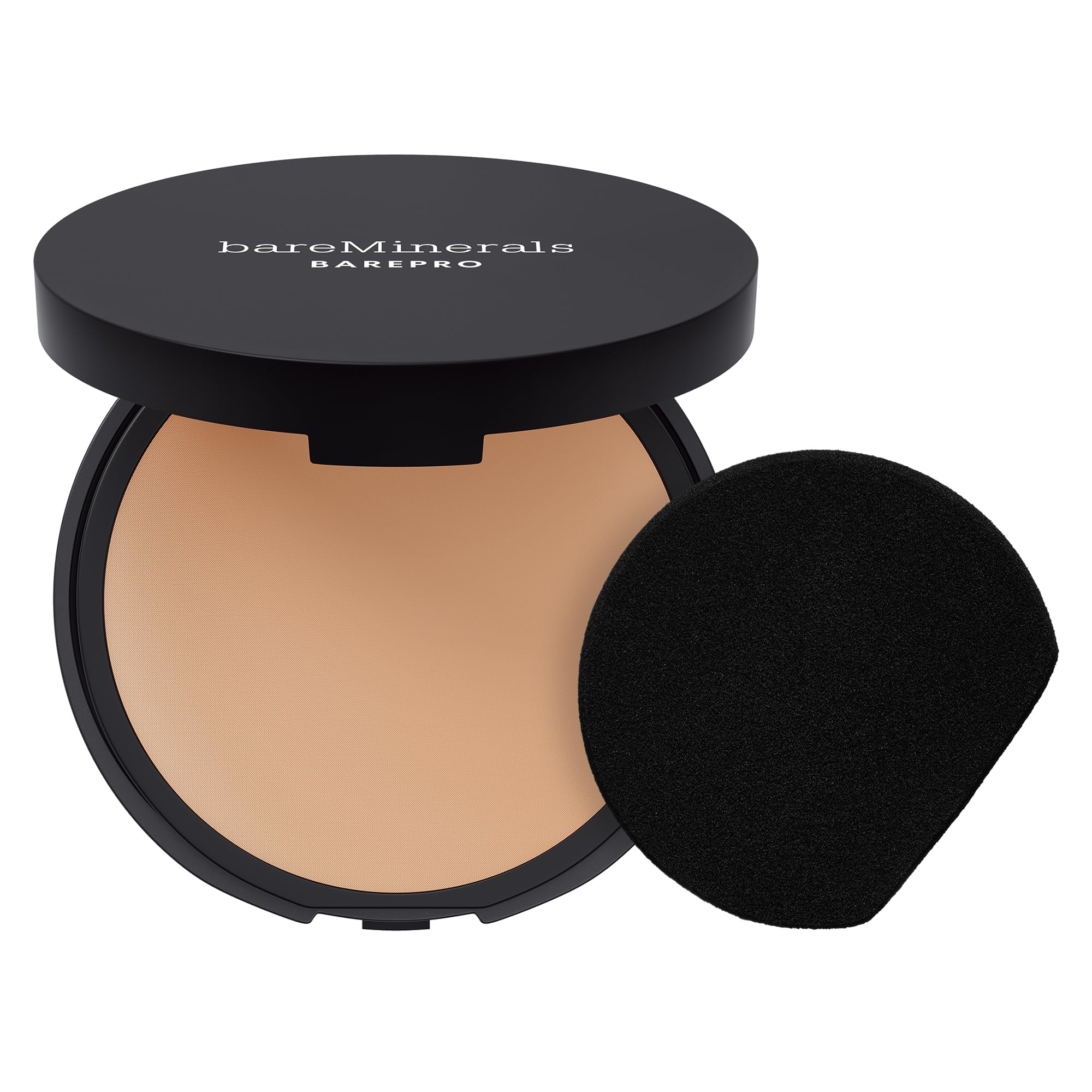 BareMinerals BarePro 24HR powder compact provides long-wear matte finish for all-day use.