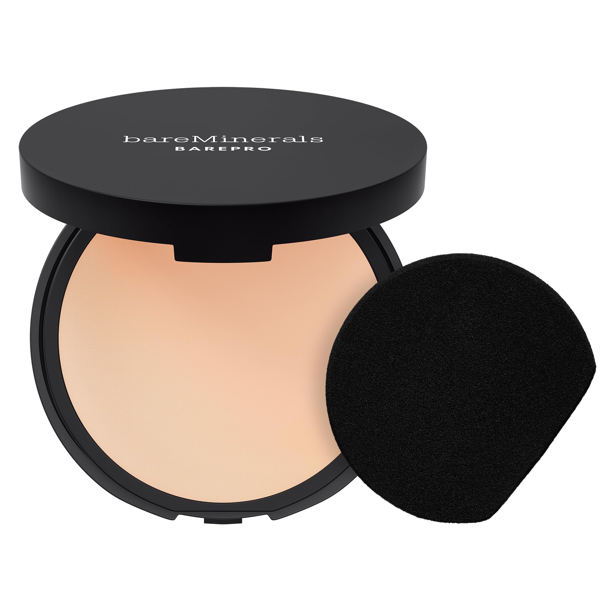 bareMinerals Barepro 24HR powder compact with matte finish delivers all-day oil control.