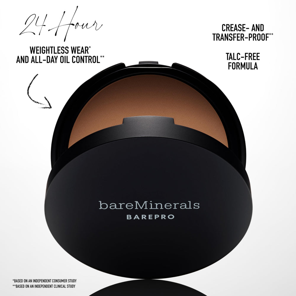 BareMinerals BarePro 24HR transfer-proof formula prevents makeup transfer