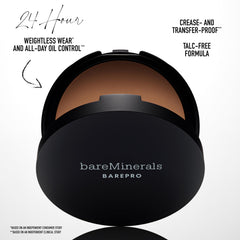 BareMinerals BarePro 24HR transfer-proof formula prevents makeup transfer