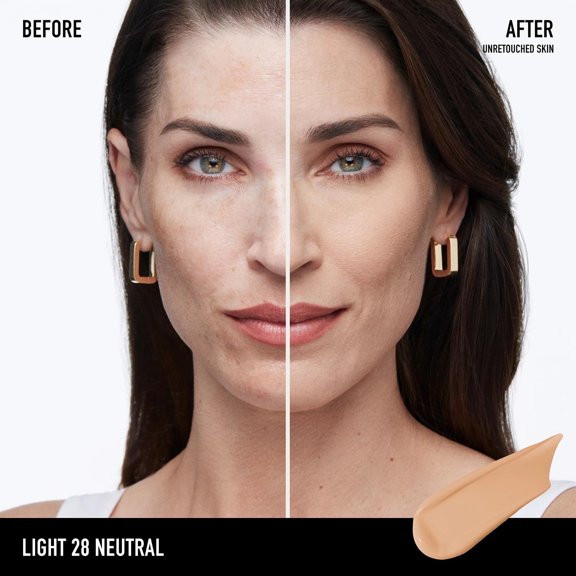 bareminerals Barepro 40 shades swatches show inclusive color range for diverse tones