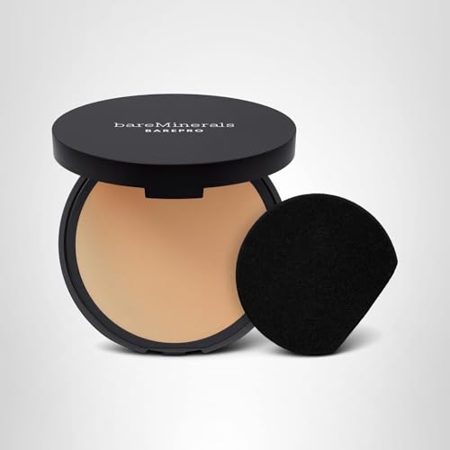 bareminerals barepro compact with sponge in-pack signals easy travel routine.