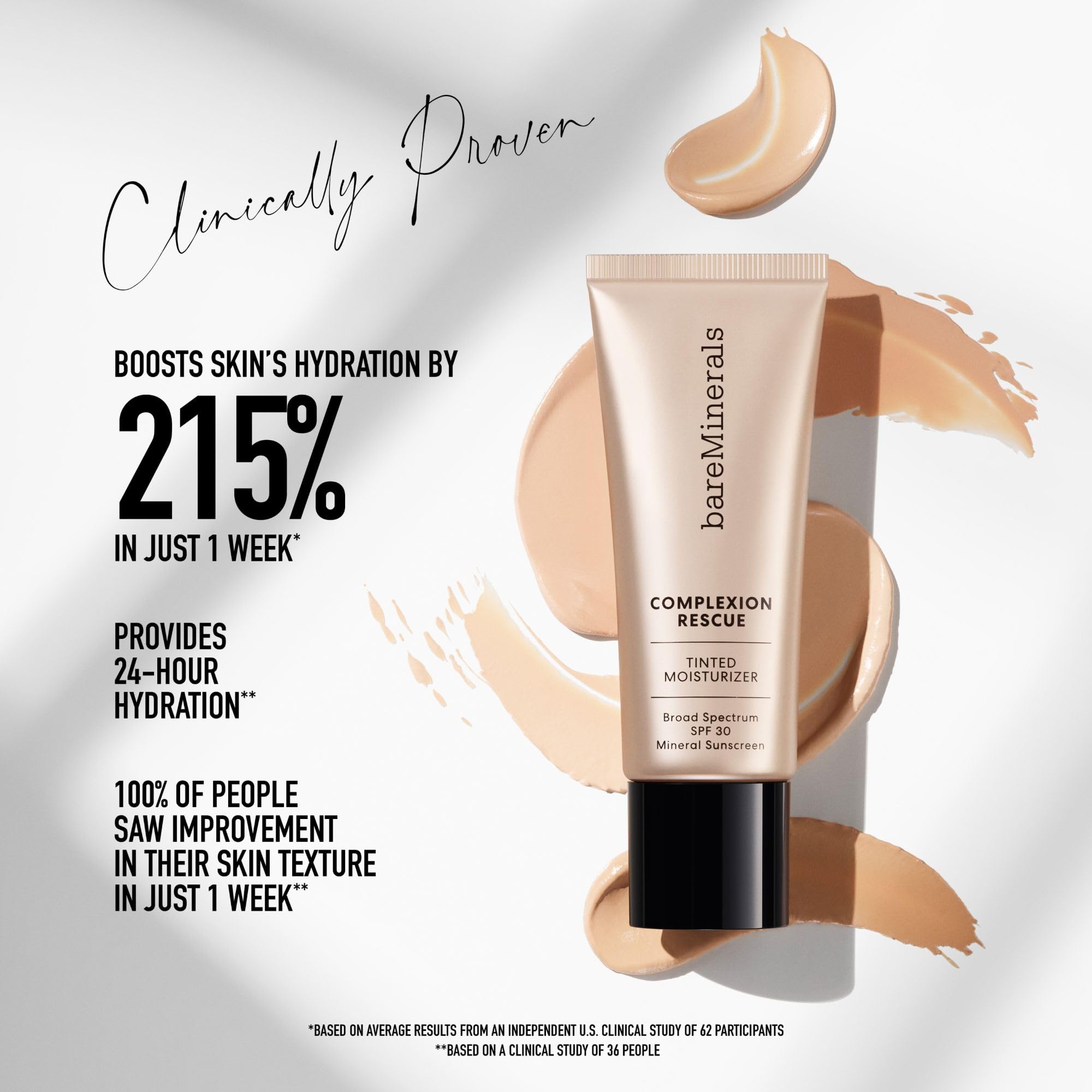 bareminerals Complexion Rescue hyaluronic-acid moisture boost for long-lasting hydration