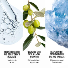 bareMinerals Complexion Rescue SPF 30 demonstrates mineral sun protection in action.