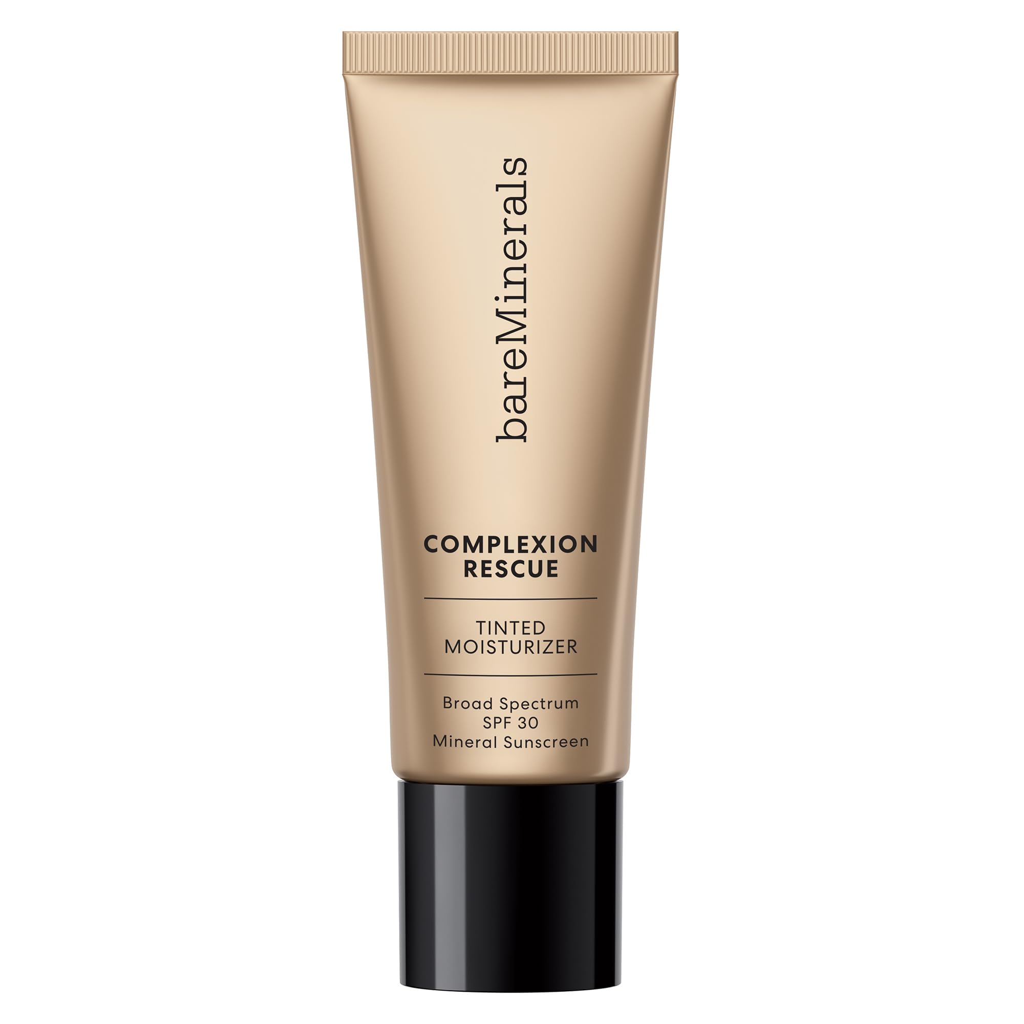 BareMinerals Complexion Rescue Terra 8.5 bottle close-up shows dewy hydration