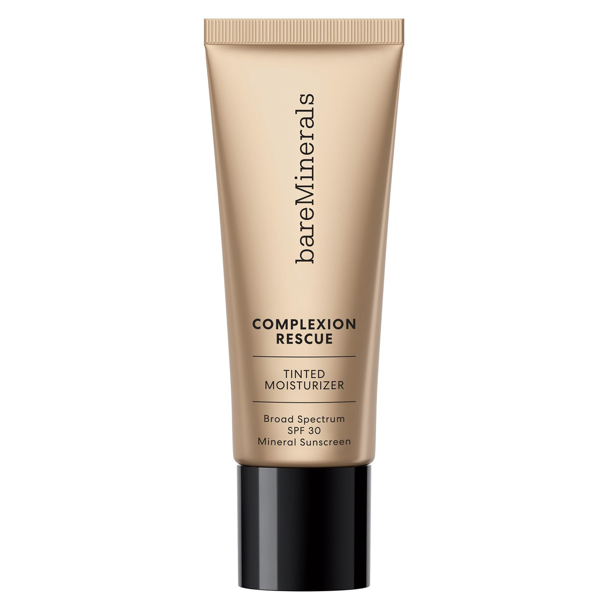 BareMinerals Complexion Rescue Terra 8.5 bottle close-up shows dewy hydration