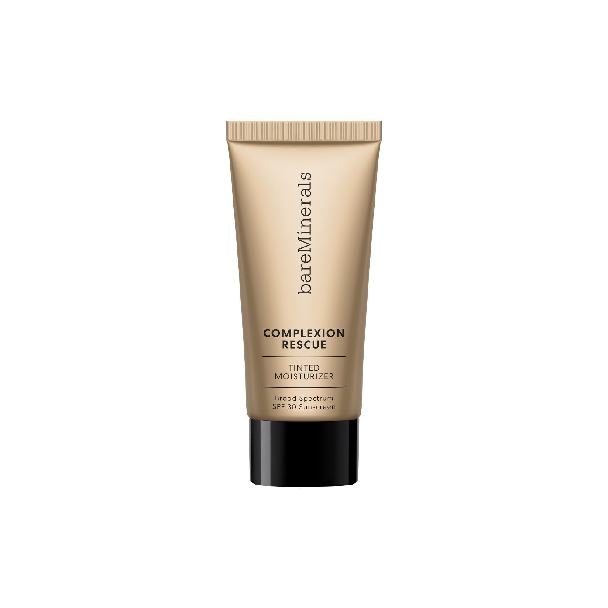 bareMinerals Complexion Rescue bottle packaging: travel-size convenience for on-the-go hydration.