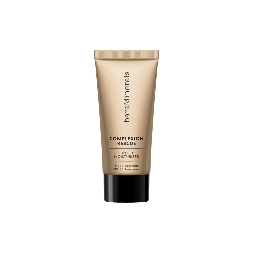 bareMinerals Complexion Rescue bottle packaging: travel-size convenience for on-the-go hydration.