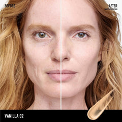 bareMinerals Complexion Rescue application gesture illustrating quick, easy morning routine