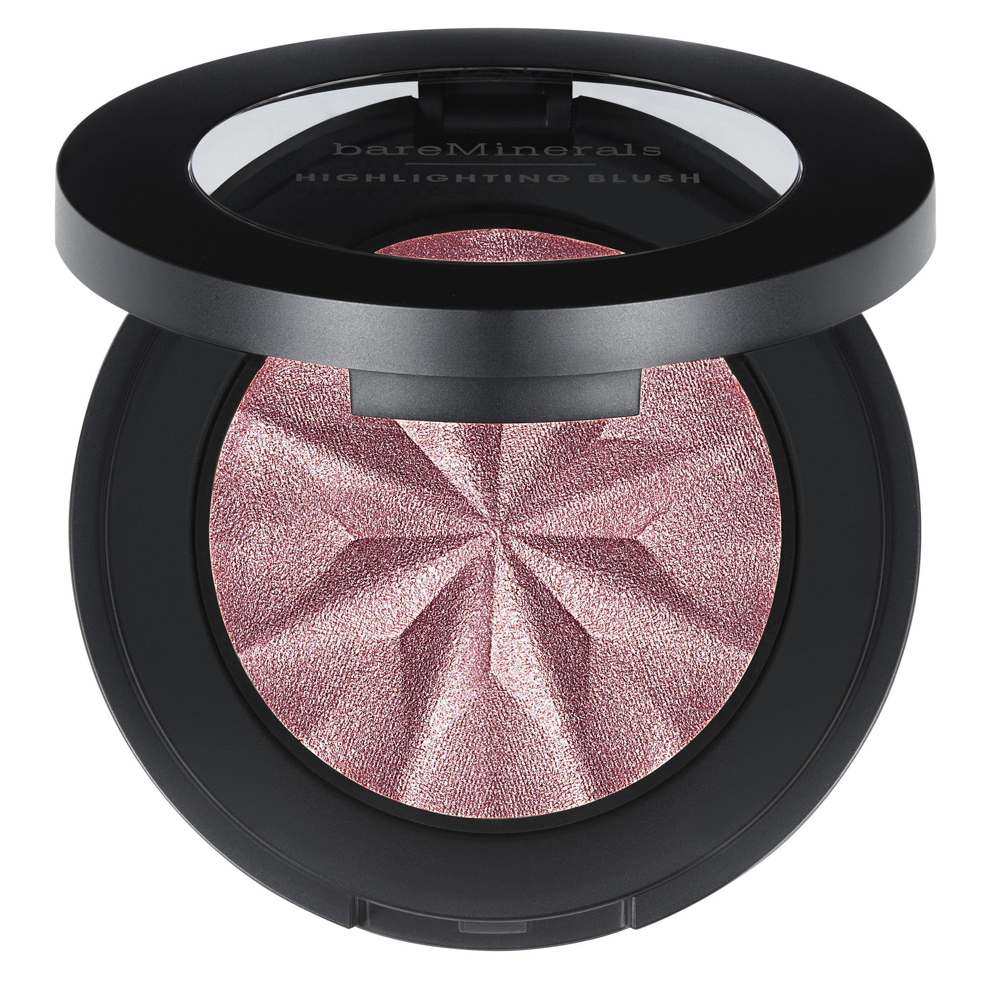 bareMinerals Gen Nude Highlighting Blush Mauve Glow compact close-up showing soft rosy glow