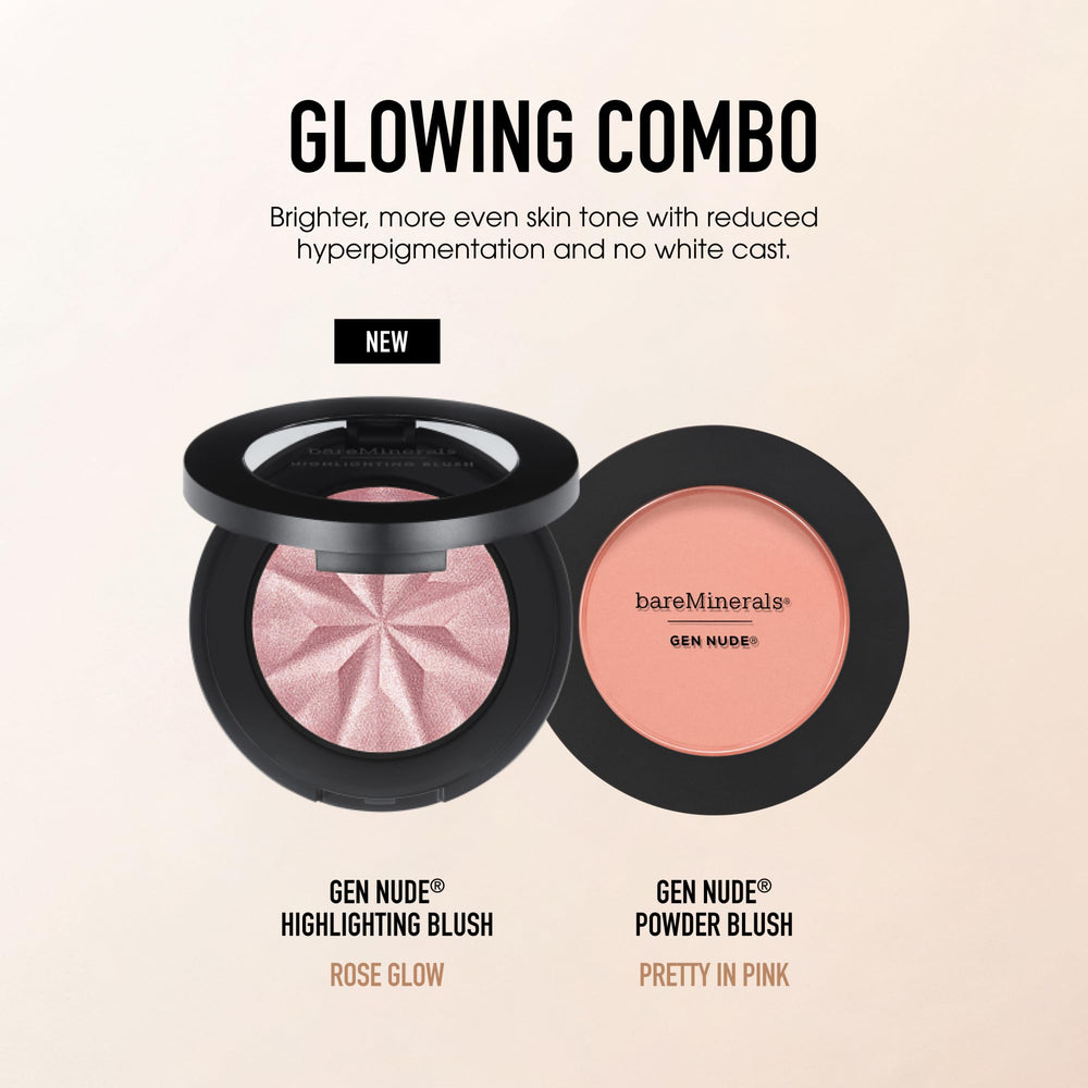 bareMinerals Gen Nude Rose Glow lift and blend technique demonstrated