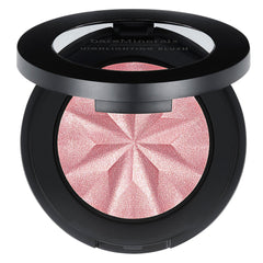 bareMinerals Gen Nude Highlighting Blush Rose Glow powder pan swatch for natural radiance