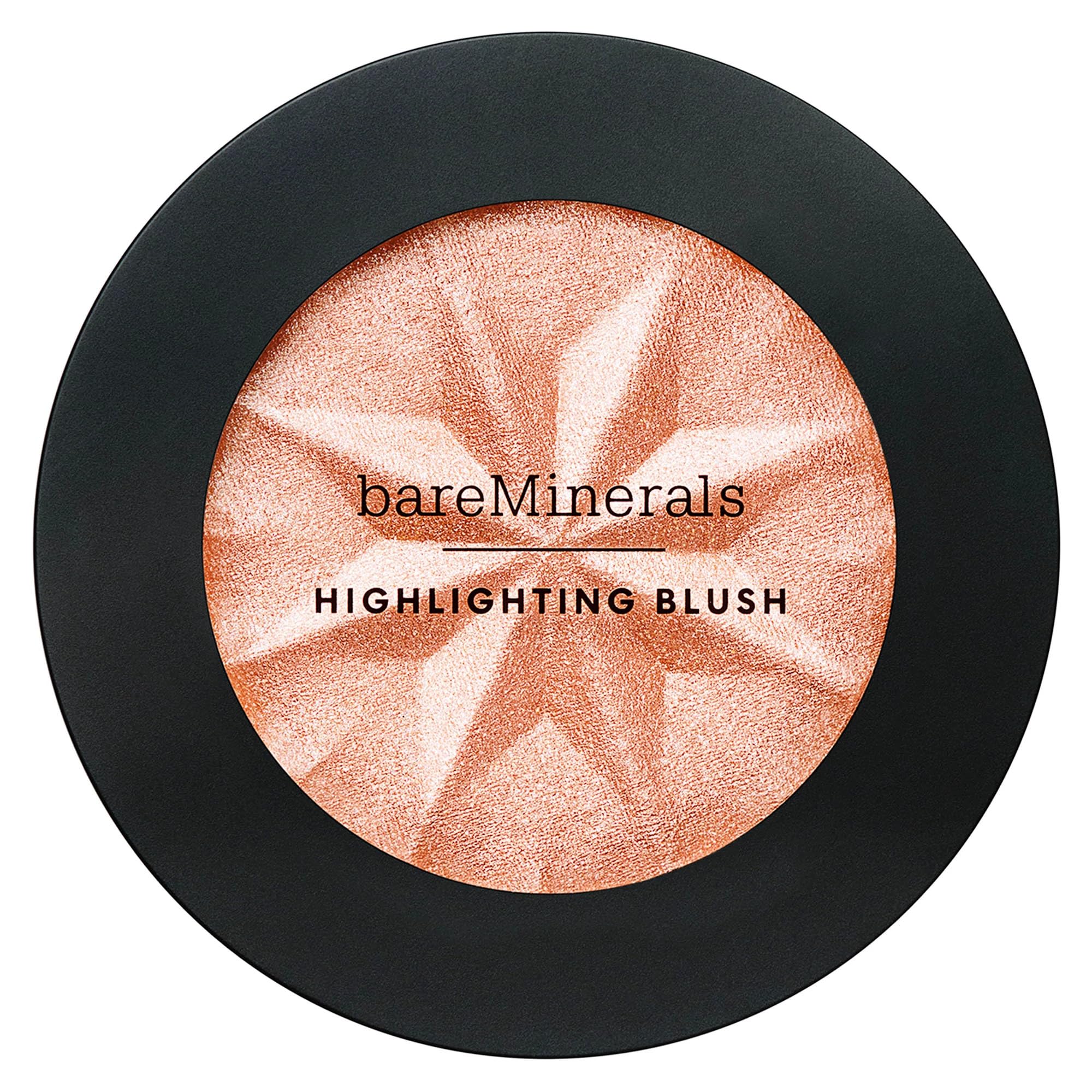 bareMinerals Gen Nude Highlighting Blush Peach Glow pearl blend on rosy glow