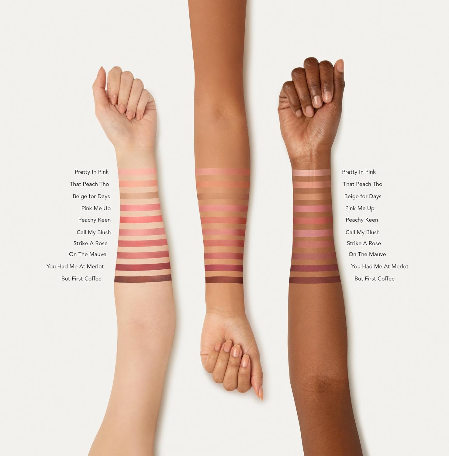 bareMinerals Gen Nude Powder Blush Strike A Rose light-reflecting-pearls brighten and blur pores subtly