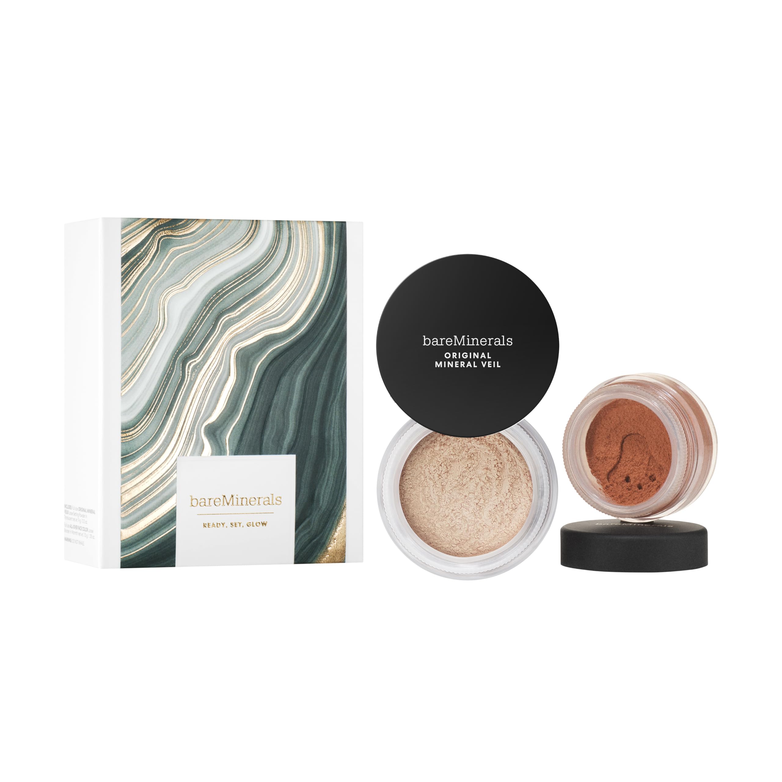 bareminerals holiday 2025 ready set glow box highlights festive packaging for gifting and collection