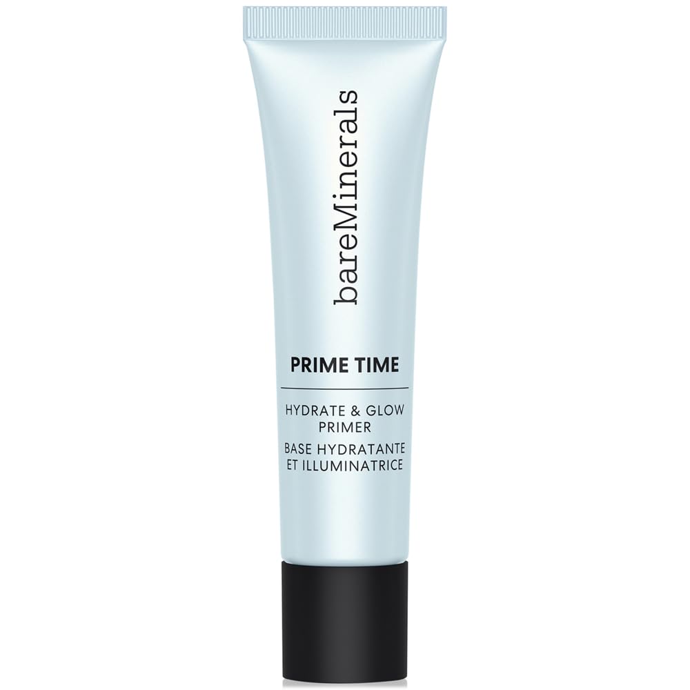 bareMinerals Hydrate & Glow Gel Primer bottle delivers hydration for radiant makeup-ready skin